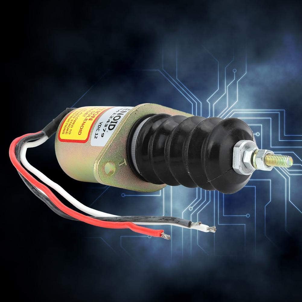 DeWin Elektromagnes zatrzymania 12 V, stalowa obudowa silnika zatrzymującego zestaw do wymiany elektromagnesu zatrzymania