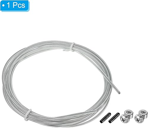 Miniatura 3 de PATIKIL Cable de repuesto de cuerda de salto de velocidad, cuerda de salto profesional, alambre de acero reemplazado para cuerdas de salto de alta