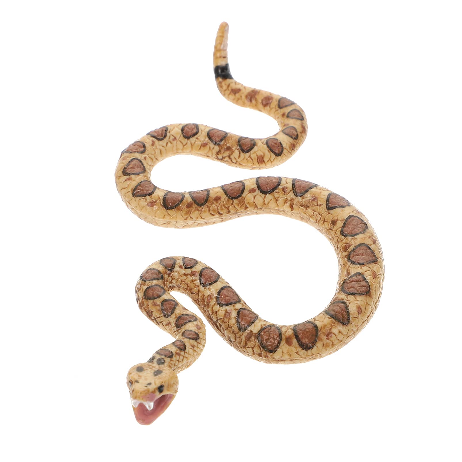 Toyvian1pc Artificial Snake Creepy Prank Stuff Mamba Snake Realistic Snake Model Lifelike Rubber Rattlesnake Scary Snake Model Plaything Plastic Copper Head Child Little Snake