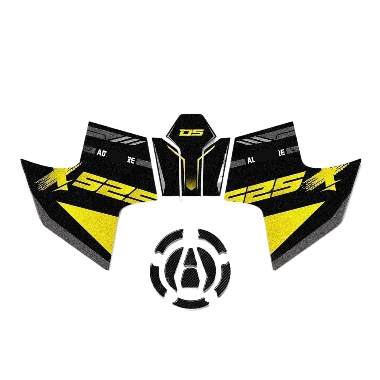 Motorcycle Gas Tank pad for VOGE Valico DS525X 525DSX DSX525 DS 525X Tank Pad Sticker Motorcycle Fuel Protection Decals Anti-Slip Gas Protectors