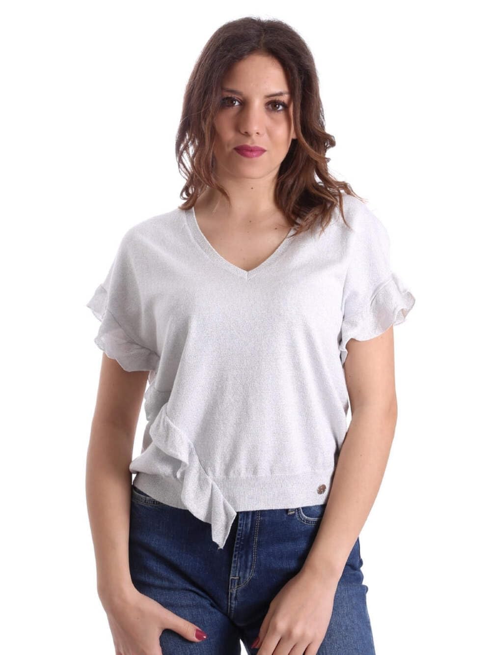 Gaudi Jeans Bluse Grigio 911BD53010