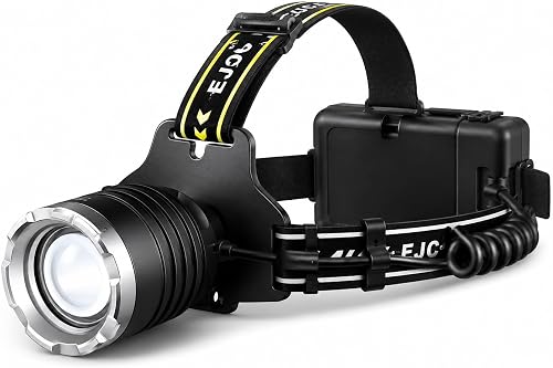 LED Headlamp with Zoomable Beam and Adjustable Headband