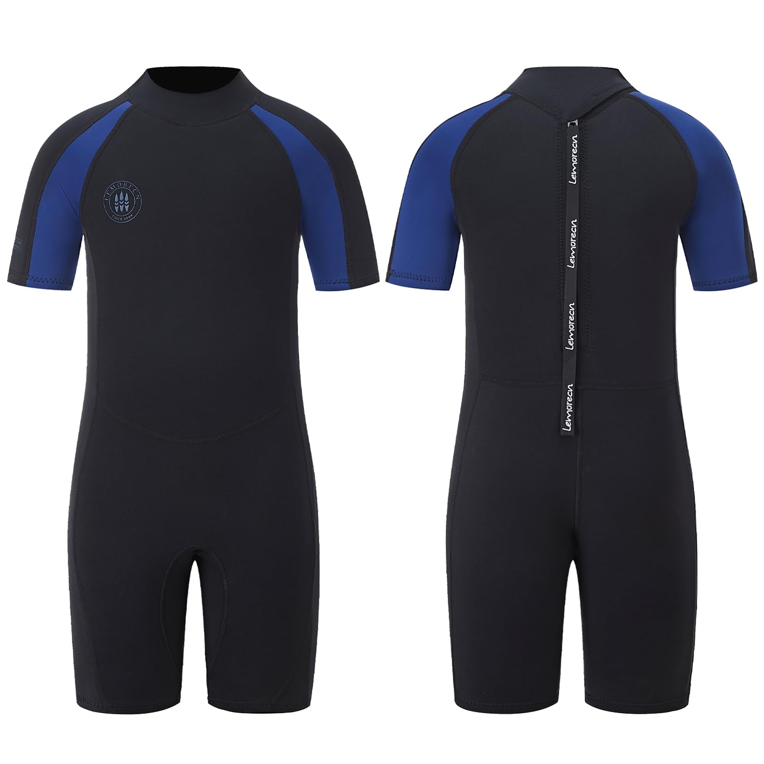 Lemorecn Kids 3mm & 2mm Wetsuits - Youth Shorty Premium Neoprene Wetsuit for Boys & Girls
