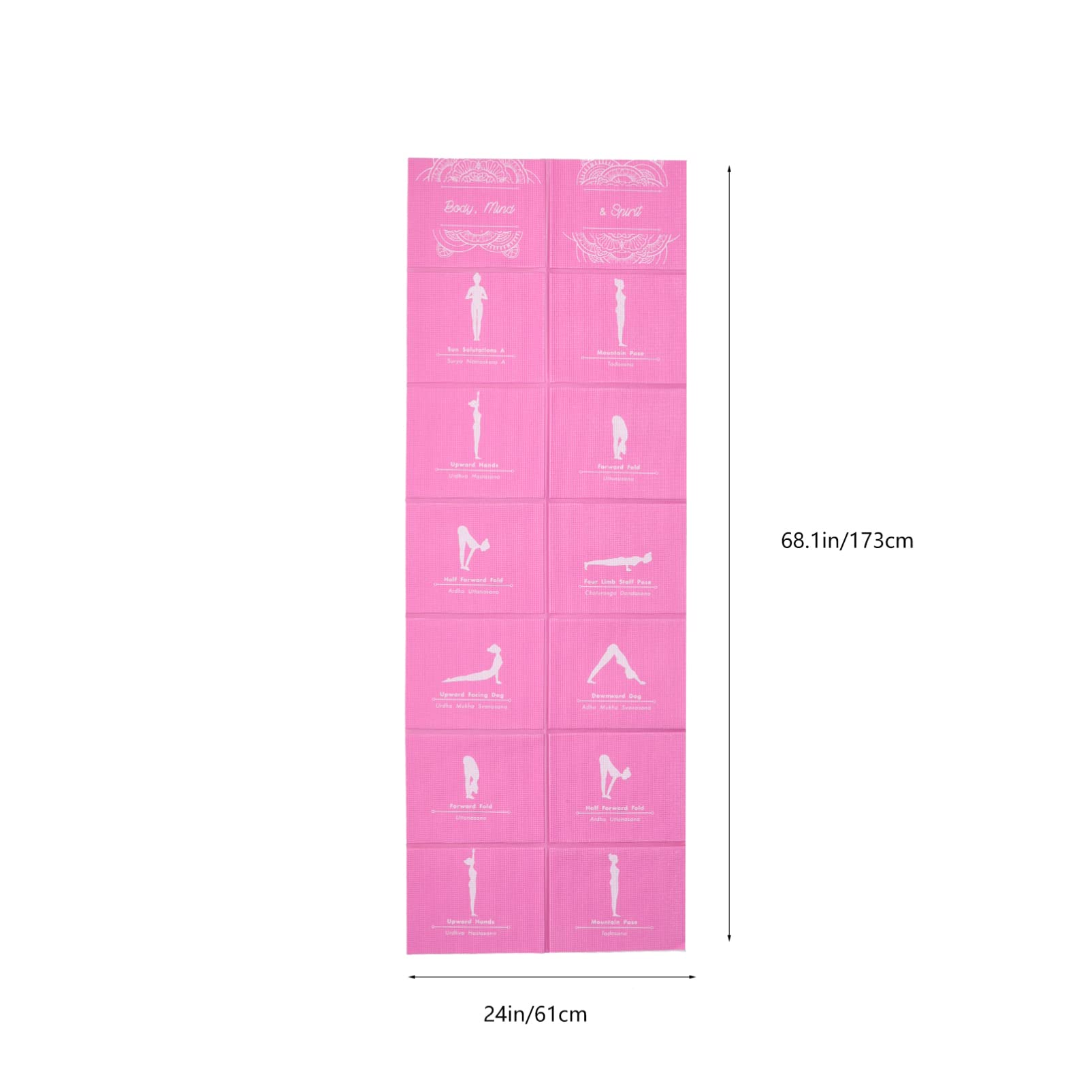 Esterilla Yoga Plegable para Principiantes de Tpe y Fitness