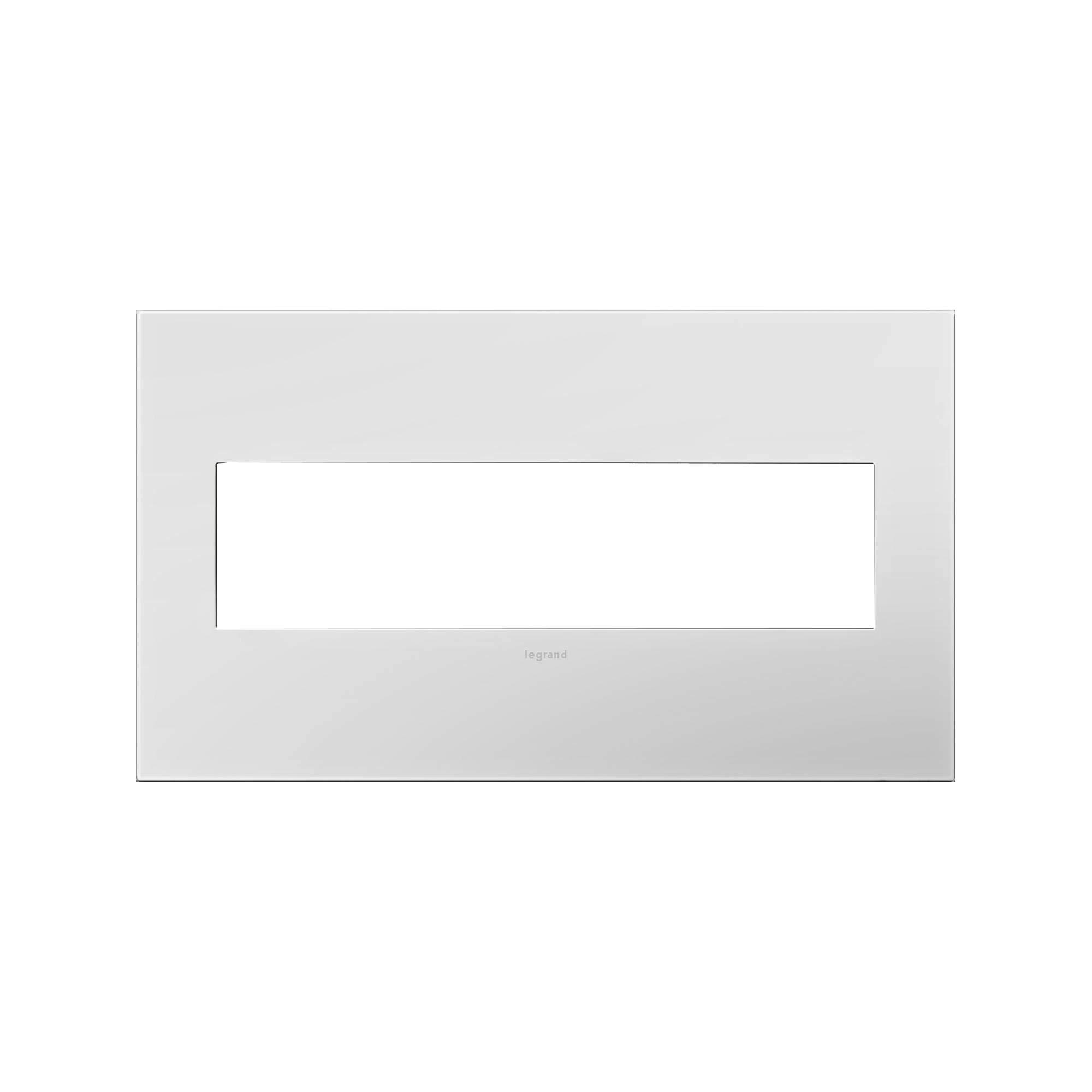 Legrand adorne Powder White, 4-Gang Wall Plate, AWP4GPW4