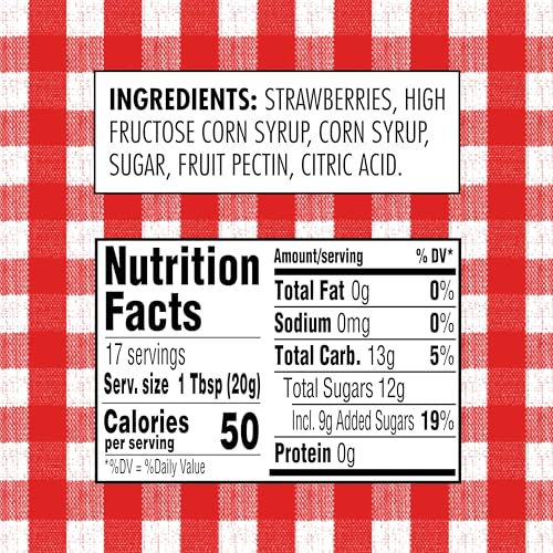 image for Smucker's Strawberry Preserves, 12 Ounces (Pack of 6), Red, 12 Ounce (