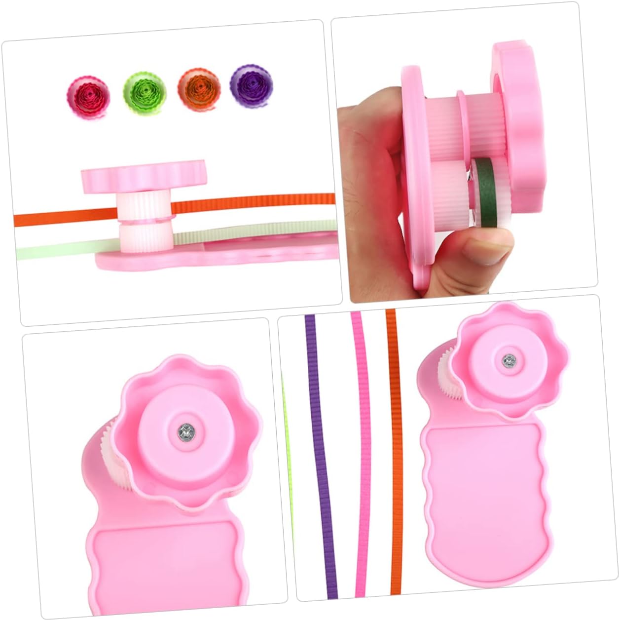 jojofuny 2Pcs Paper Quilling Crimper Tool Durable Plastic Crimping Machine for DIY Craft Projects for Beginners and Quilling Enthusiasts for Creating Flowers Animals