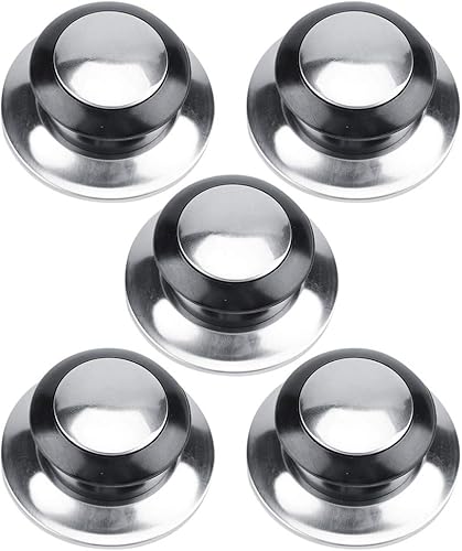 5 piezas de repuesto para pomo de tapa de olla, tapa universal resistente al calor, mango de elevación, piezas de repuesto para utensilios de cocina