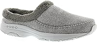 Easy Spirit Women's Traveltime Slippers with Fur Trim - Orthotic-Friendly Arch Support & Shock Absorption