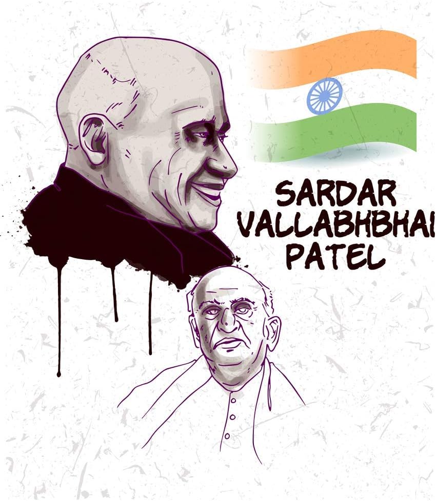 5 Ace Sardal Vallabhbhai patel Motivational Poster|Inspirational Poster|Country Love|Religious|Poster About Life|HomeDecorPoster|Poster for Every Room,Office, GYM|(300 GSM_12X18inch_Multicolor)