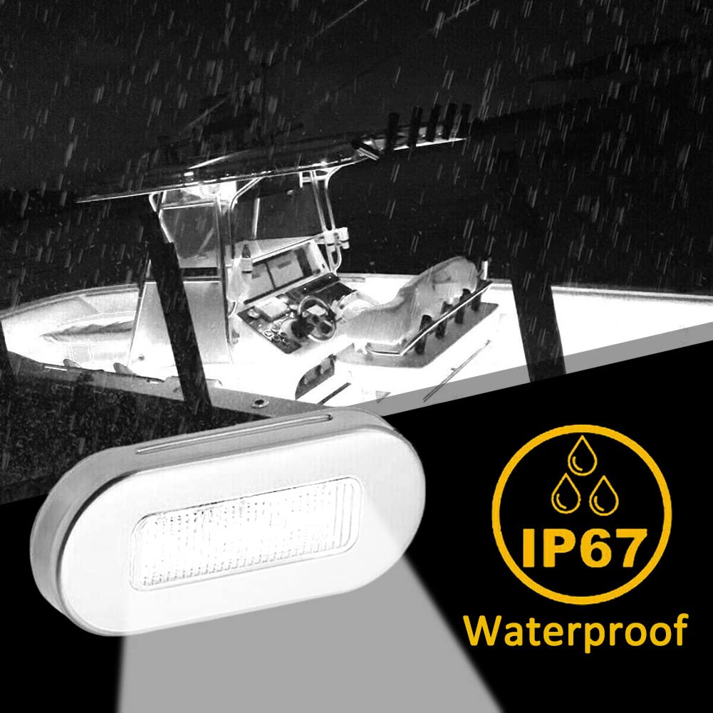 Luce Di Poppa A LED In Acciaio Inossidabile – Impermeabile IP66, Visibilità 2 Nm Per Barche Fino A 12m!
