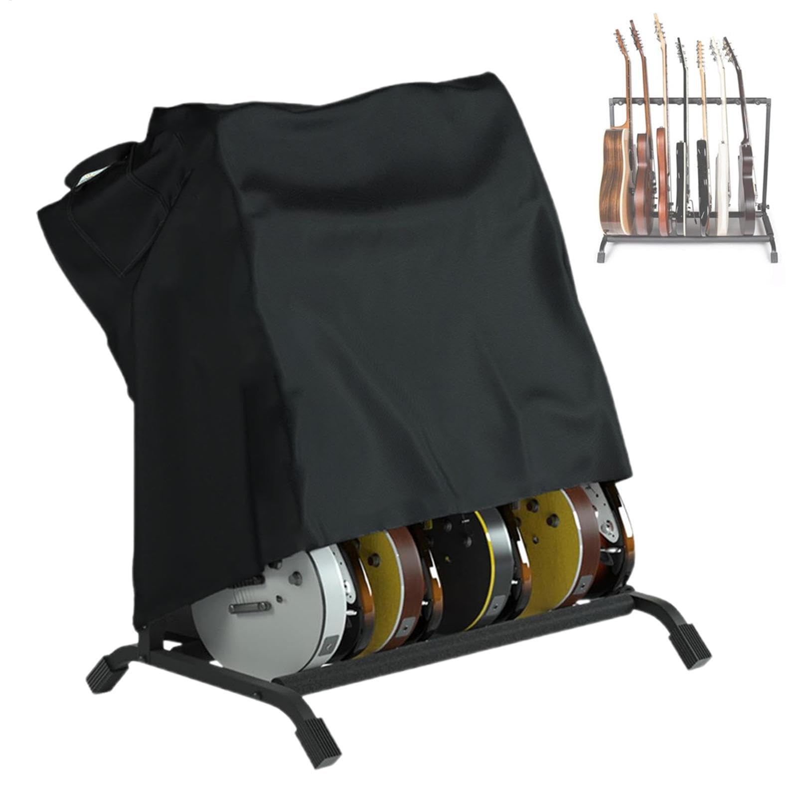 Housse anti-poussière pour support de guitare multiple, housse de protection pour support de guitare électrique, protection UV pour support de guitare, housse imperméable pour support de guitare