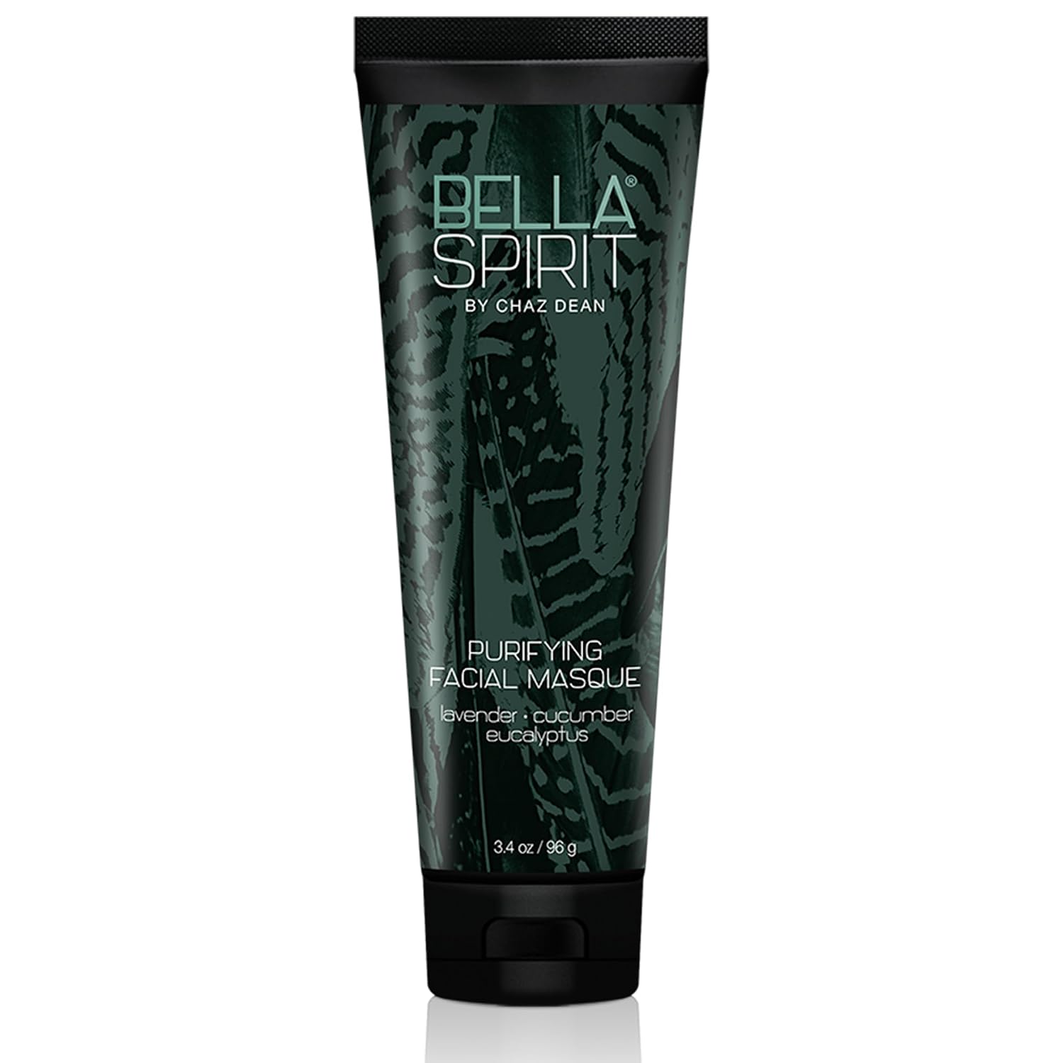 Bella Spirit by Chaz Dean Purifying Facial Masque - Bentonite & Kaolin Clay Face Mask for Skin, Refines Pores, Deep Cleansing Skincare for Women & Men - Lavender, Cucumber, & Eucalyptus, 3.4 oz