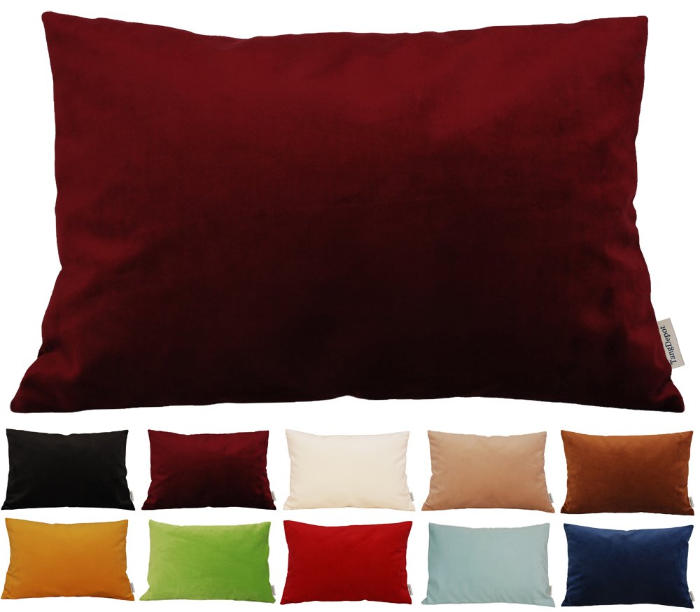 TangDepot 2-Pack Super Soft Velvet Pillow Covers, 20x20 Grass Green — view 77
