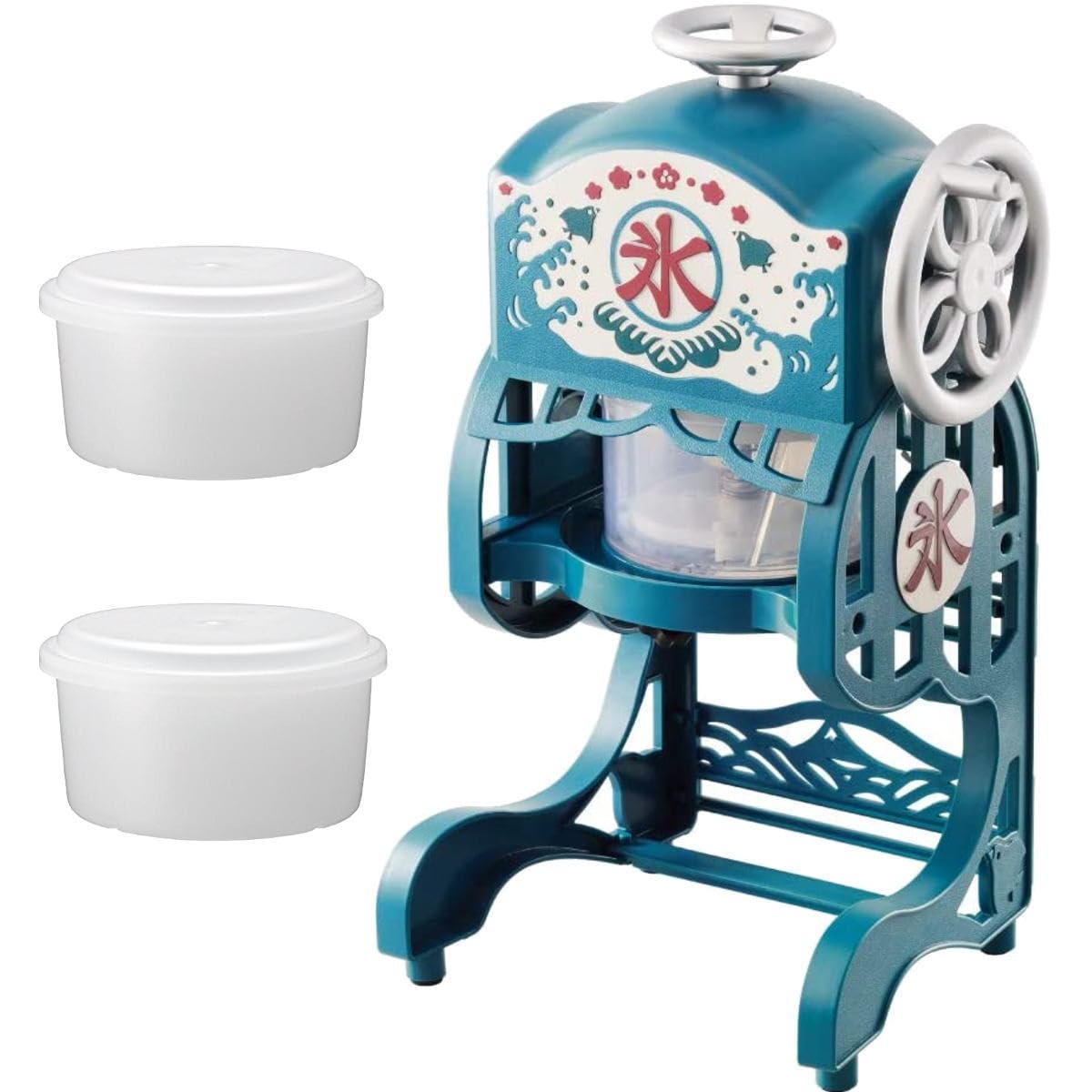 電動本格ふわふわ氷かき器 DCSP-20 | 製氷カップ2個付き ブルー | ドウシシャ