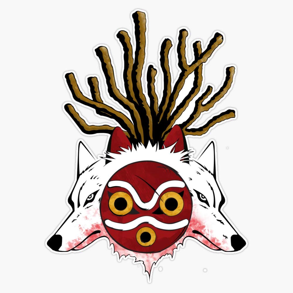 Wolf Princess (Color) Vinyl Waterproof Sticker Decal Car Laptop Wall Window Bumper Sticker 5"