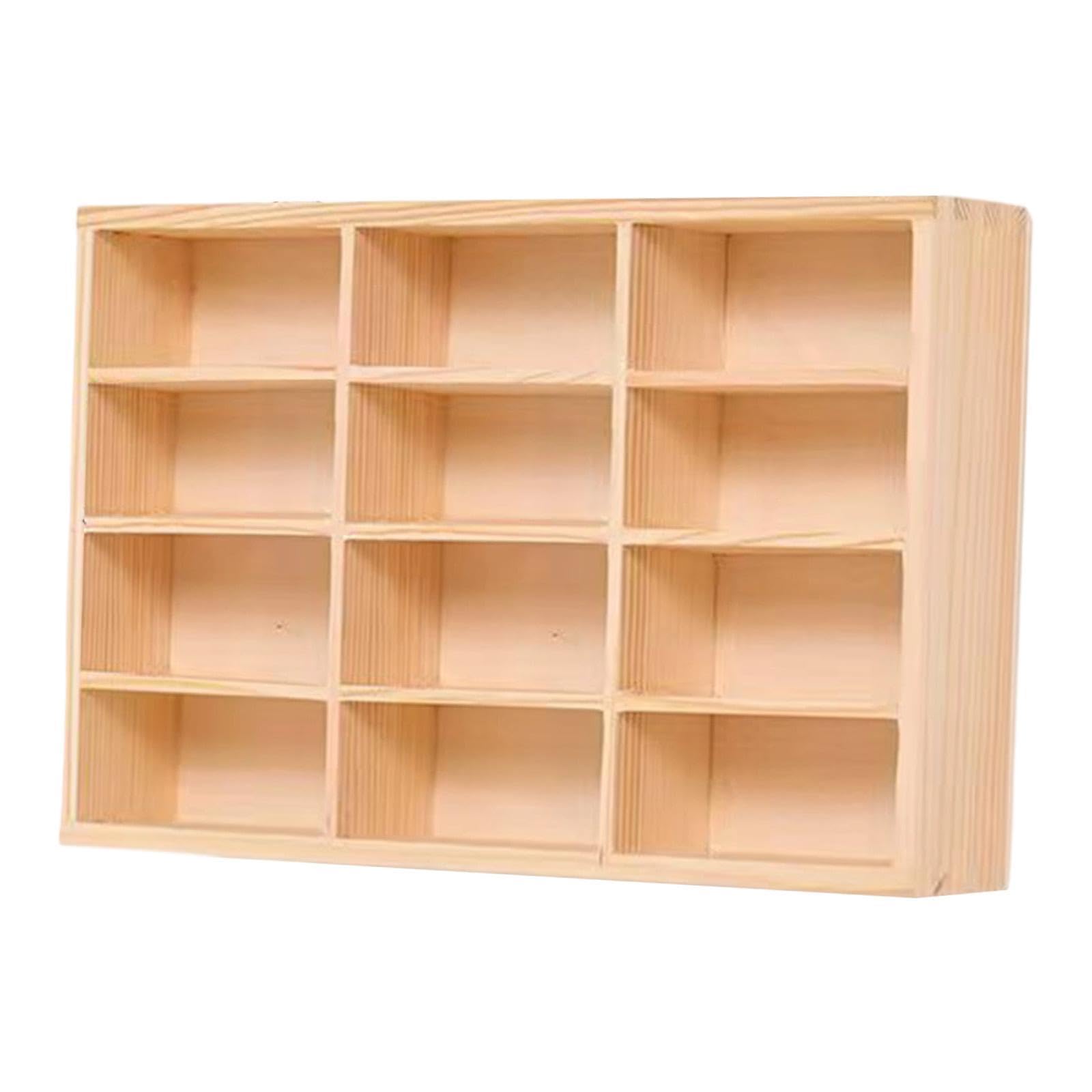 Wooden Toy Car Display Shelf Office Living Room Diecast Car Multiuse Cabinet 30.1cmx19.1cmx4.9cm|Business & Industrial| Retail & Services| Racks & Fixtures| Shelving-image-6