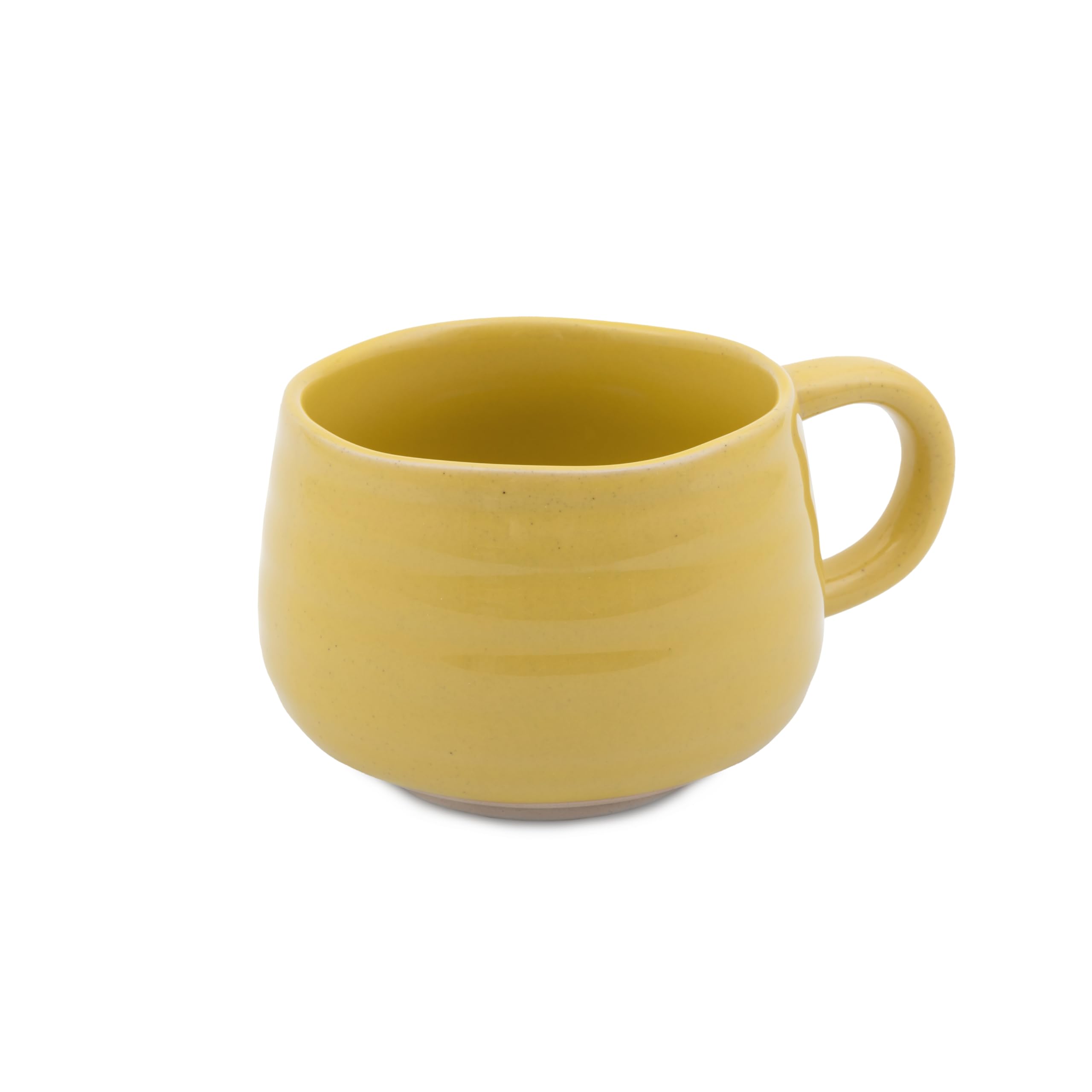 Jamie Oliver Big Love Yellow Cosy Cuppa, Speckled Stoneware Coffee, Tea Mug, Ideal for Any Occasion, Dishwasher, Microwave, 12.7oz, 375ML, 13x10x7CM โ image 1