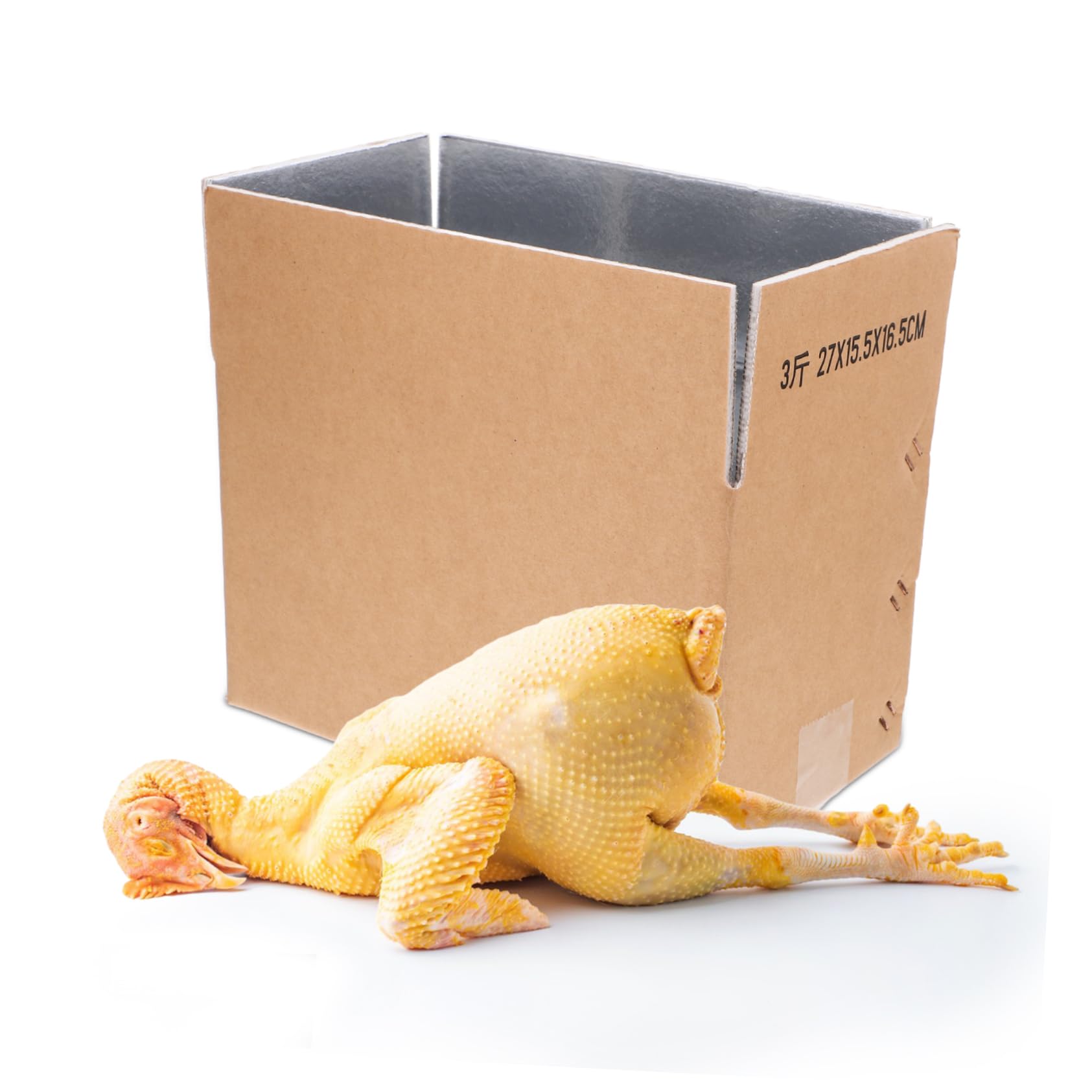 Caja De Envío Aislada De Papel De Aluminio Para Mariscos Reutilizable Para Congeladores Grandes Cajas De Almacenamiento En Frío