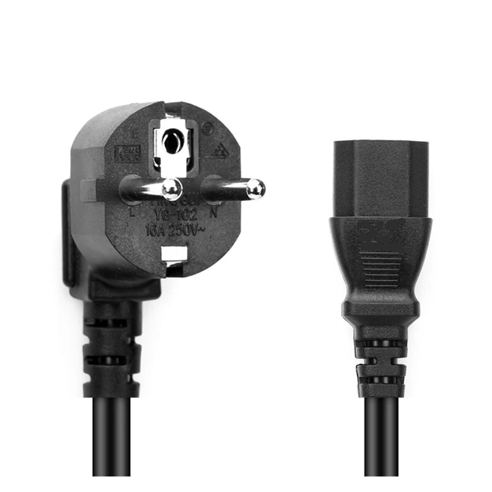 Cavo di alimentazione UE Euro IEC C13 Cavo di prolunga di alimentazione CA 1m 1.5m 1.8m 3 * 0.75mm for PC Monitor di computer Stampante TV(1M)