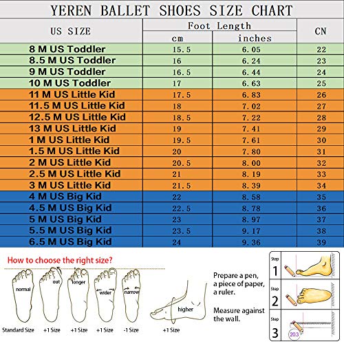 image for YEREN Ballet Shoes, Girl Canvas Dance Shoes for Boys, Children/Ballet 