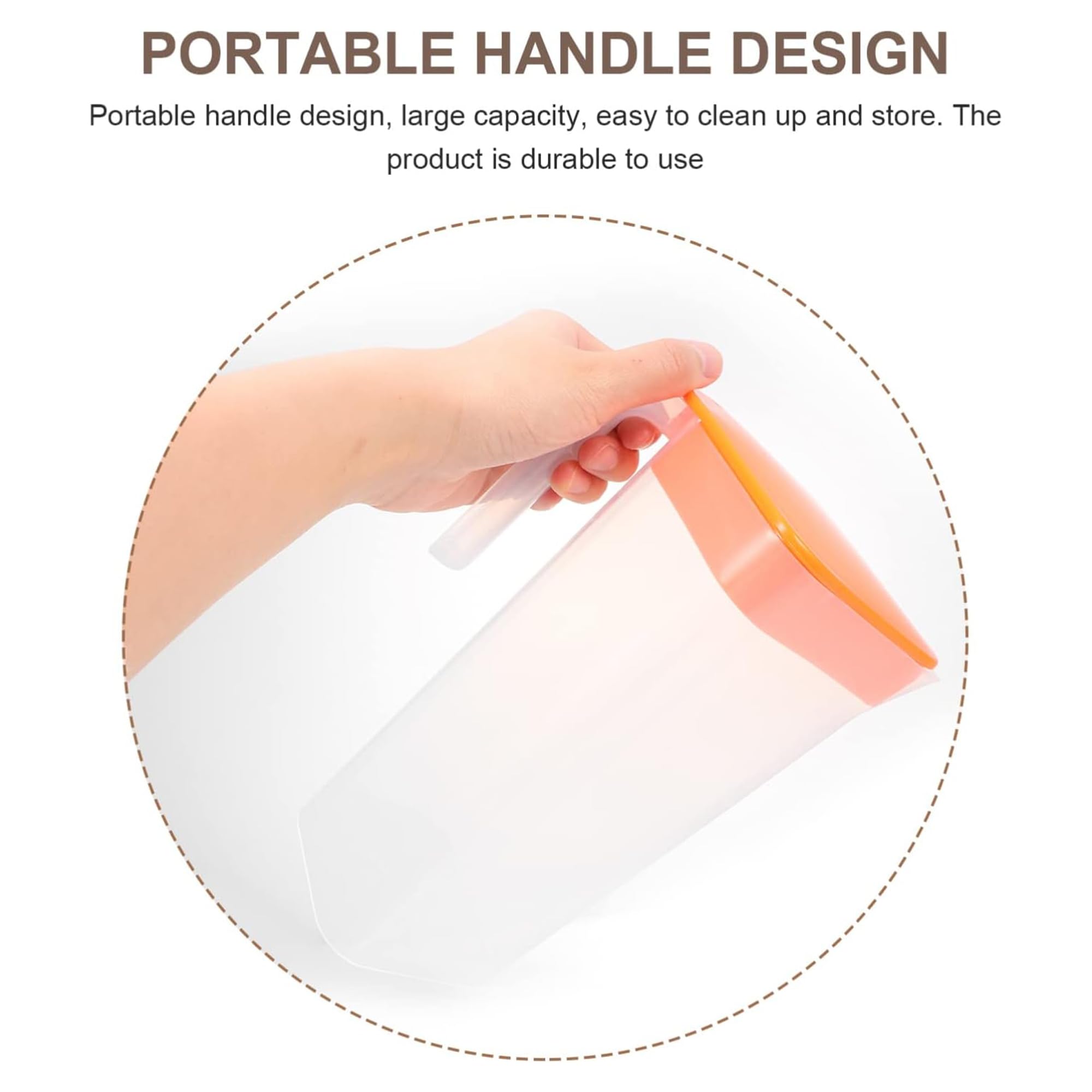 IDEAL PRIME Elegant BPA Free Leak Proof Plastic Jug 1160 ml | Airtight Jug Ideal for Serving Water/Juice/Beverages | Stylish Design Tableware Pack of 1 4