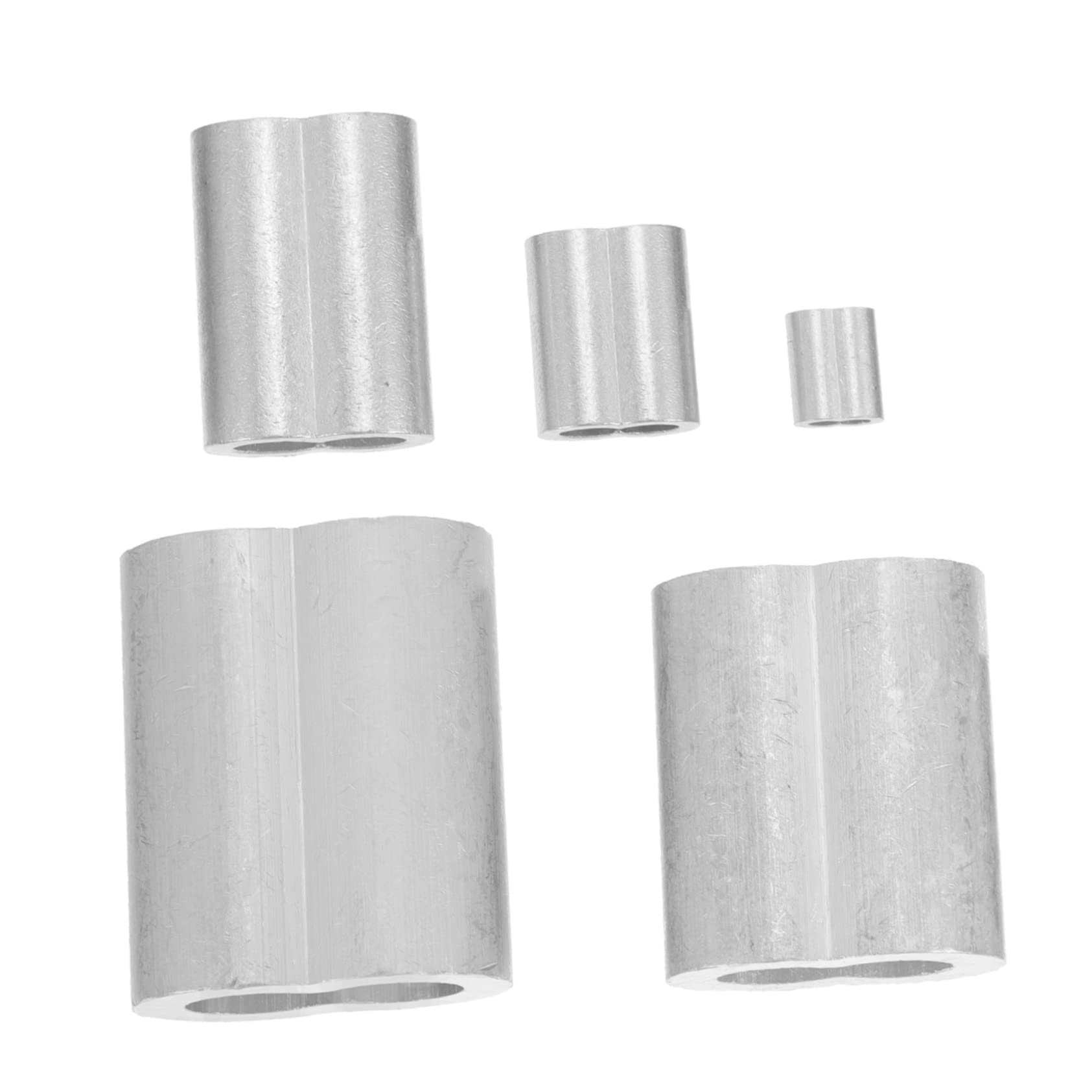 HAWILLOSCH Practical Cable Ferrules 1 Set 50pcs Steel Rope Aluminum Crimps Crimpers Wire Connectors for Secure Cable Connections