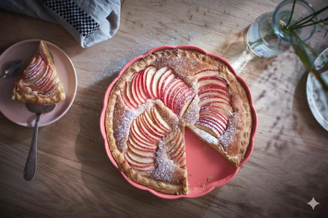 Emile Henry Plat à Tarte Ø 31 cm – Céramique Haute Résistance – Cuisson Homogène et Tarte Dorée à Cœur – Coloris Rose Candy – Fabriqué en France