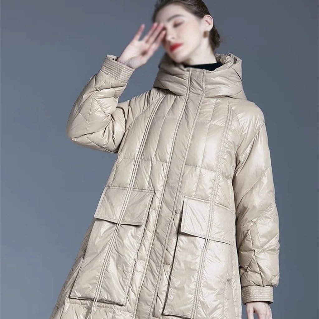 Women's Down Jacket Winter Hooded Warm Parka Extra Size