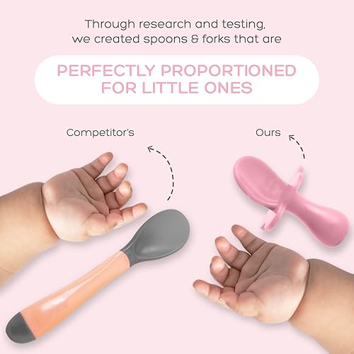 Miniatura 7 de Grabease Juego de alimentación de silicona para bebés, soporte de autoalimentación y cuencos para bebés con succión, juego de platos y utensilios