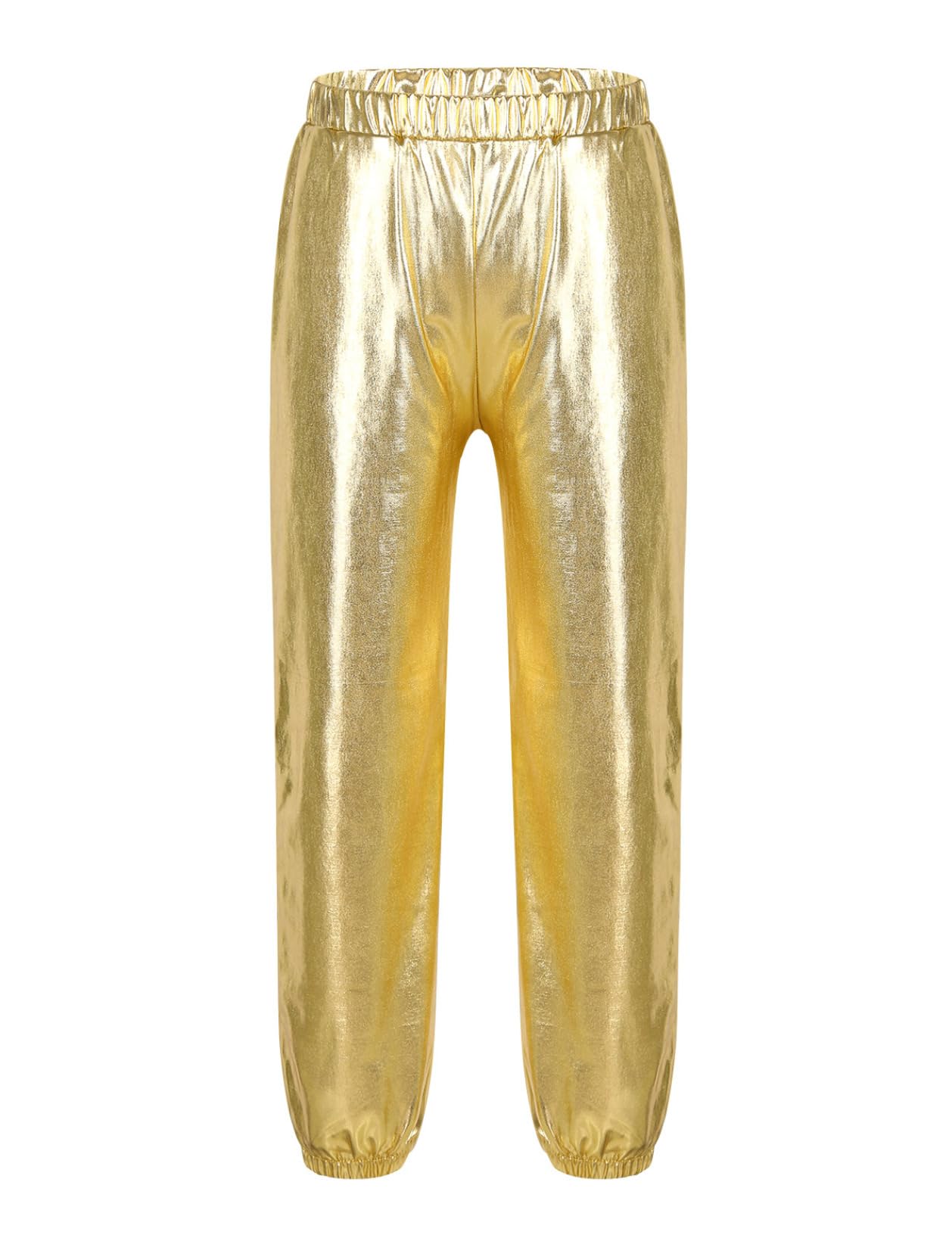 Abbigliamento da Danza per Bambini Costume Hip Hop Disco Completo Moderno Jazz Giacca Dorata E Pantaloni Jogger Dancewear Anni