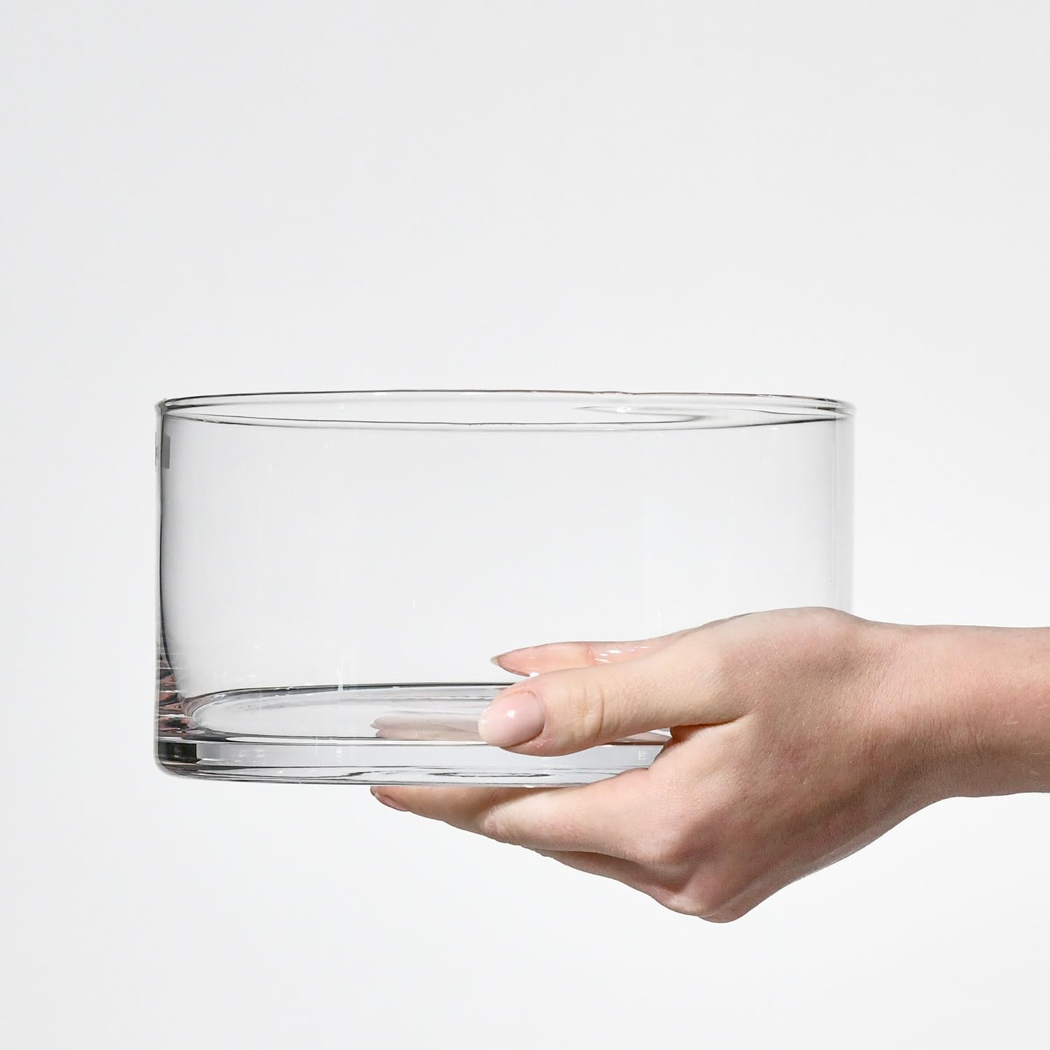KROSNO Saladier en Verre, 19 cm, Fait à la main, Collection Glamour