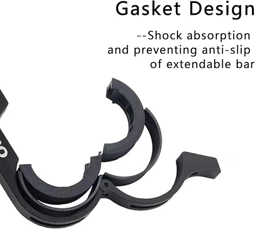 Miniatura 2 de NOTHER Extensor de manillar de bicicleta, soporte de extensión de manillar de bicicleta doble ligero y duradero para sostener motocicleta, lámpara