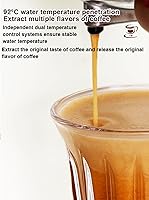 Vista 3 de Cafetera de espresso, capuchino y café con leche Máquina automática de café en cápsulas Espumador automático de leche Máquina de café espresso