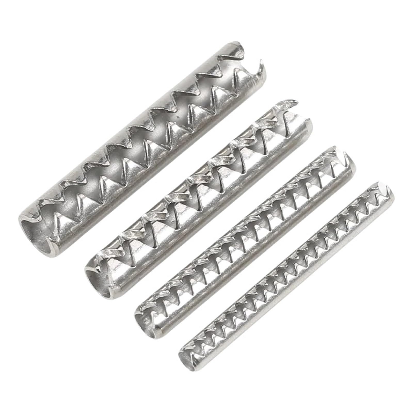 Pasador elástico dentado de acero inoxidable 304, pasador de chaveta corrugado, pasador cilíndrico hueco dentado M2 M2.5 M3 M4(M2x5(1000pcs))