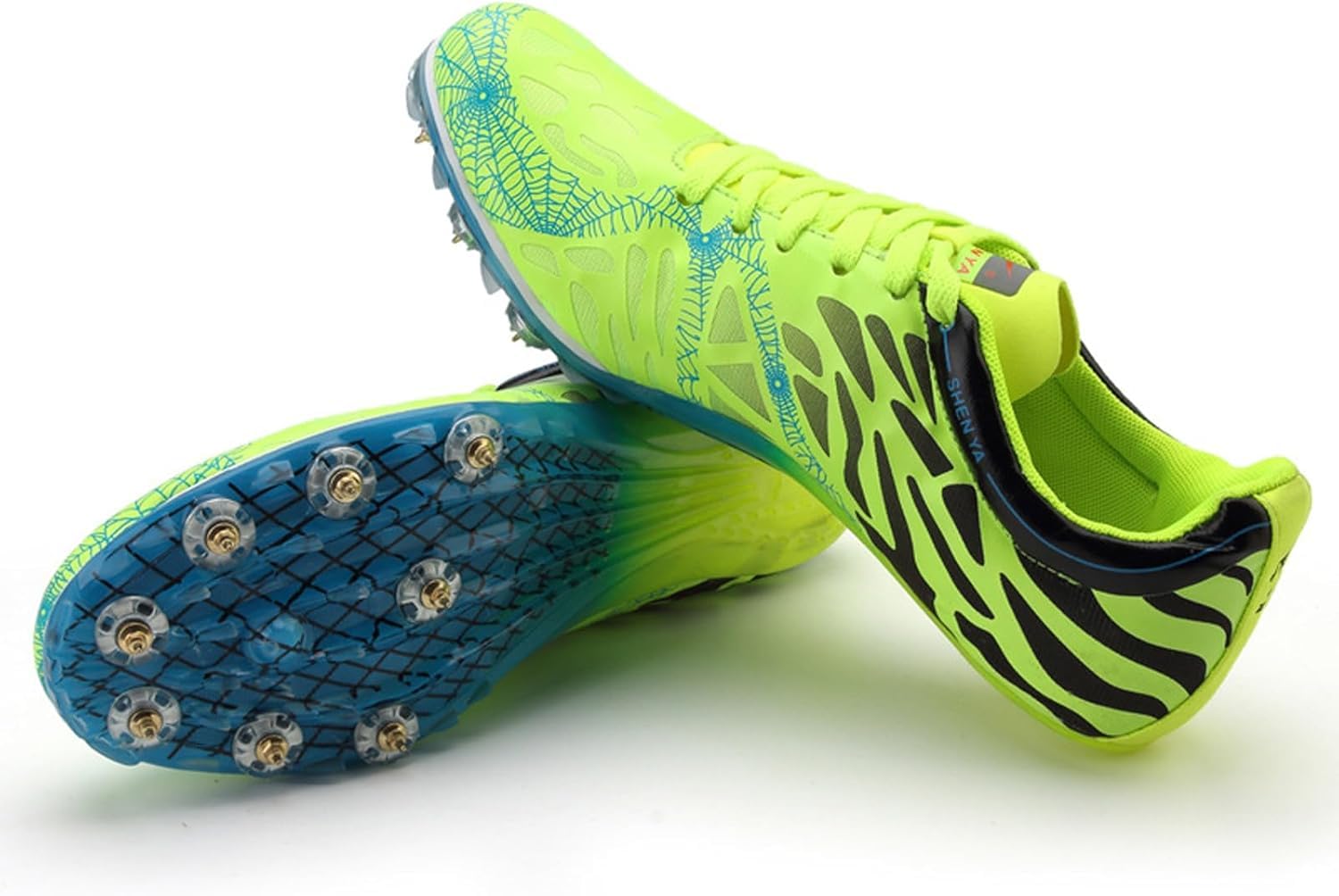 Zapatillas De Atletismo con Clavos Transpirables Ligeras Zapatillas Deportivas Professiol Zapatillas De Running Sprint Zapatillas De Atletismo Zapatillas De Atletismo Adecuadas para Ad, A, 35 EU