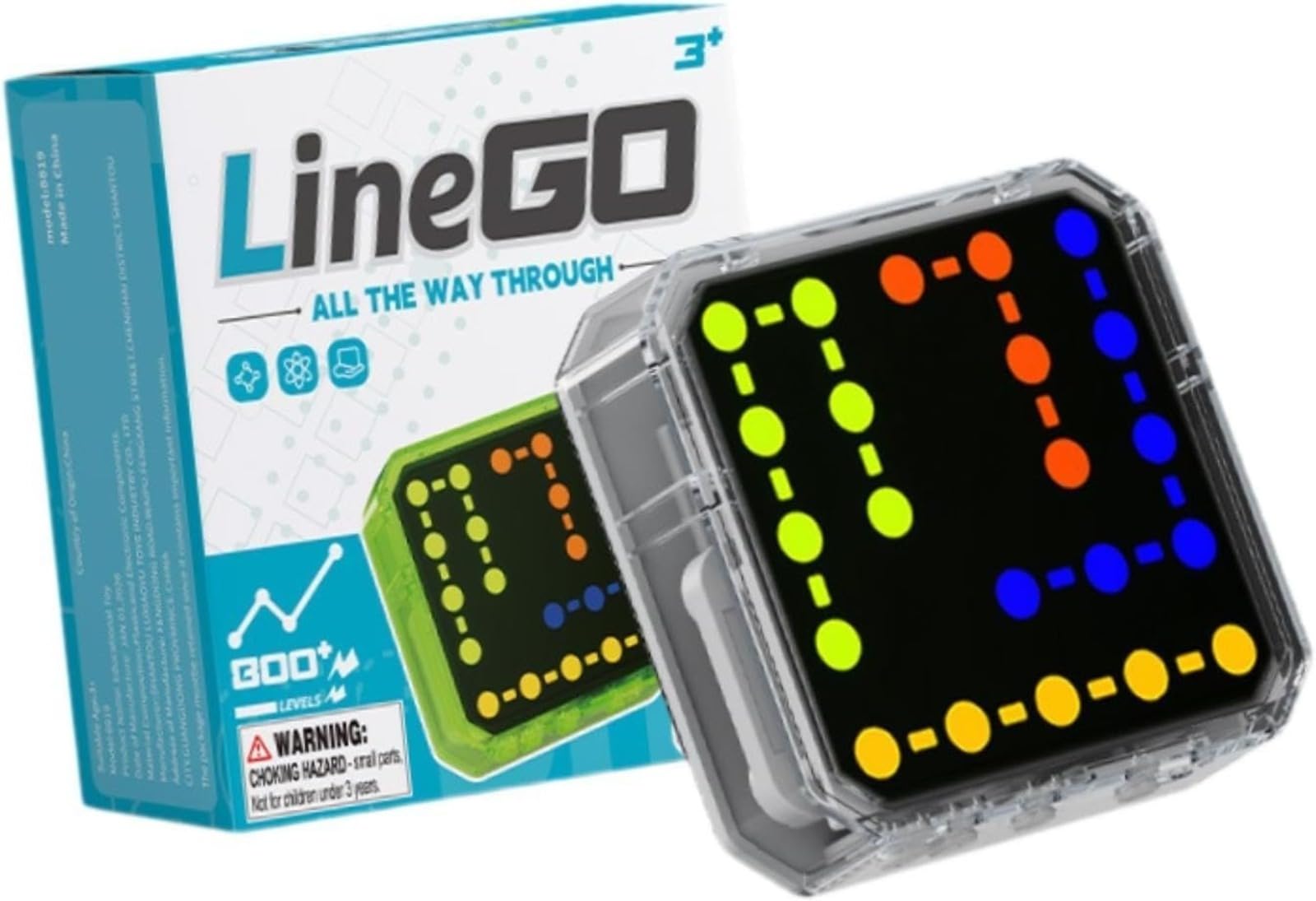 Gioco portatile logico per bambini, sviluppo visivo e intellettuale, attività pratiche che stimolano mente e mani, educazione elettronica per bambini e adulti. Nero