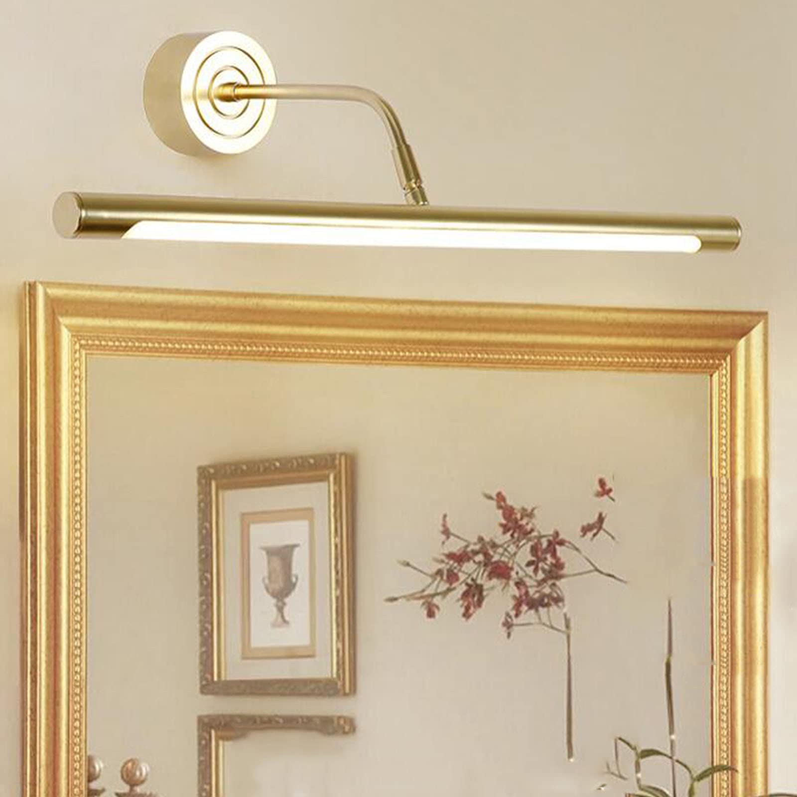 Iluminación de tocador Luz Frontal de Espejo, Luz de Espejo de baño, Luz de Maquillaje, Baño, Lámpara de Maquillaje de tocador, Luz de gabinete de Espejo antivaho Impermeable Creativa Luces