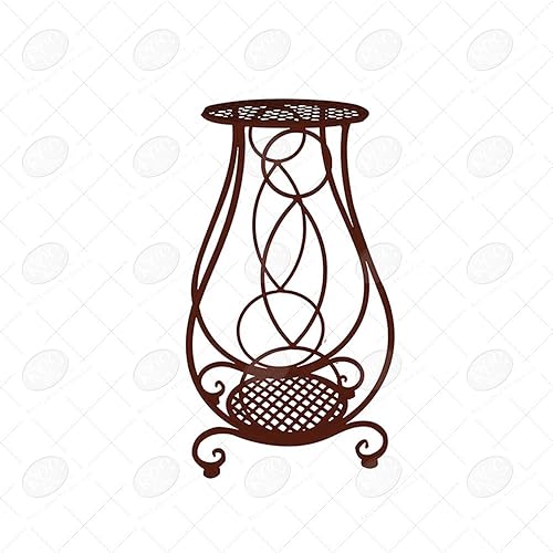 Miniatura 7 de Red Carpet Studios 20059 - Soportes para plantas con recubrimiento en polvo, color negro