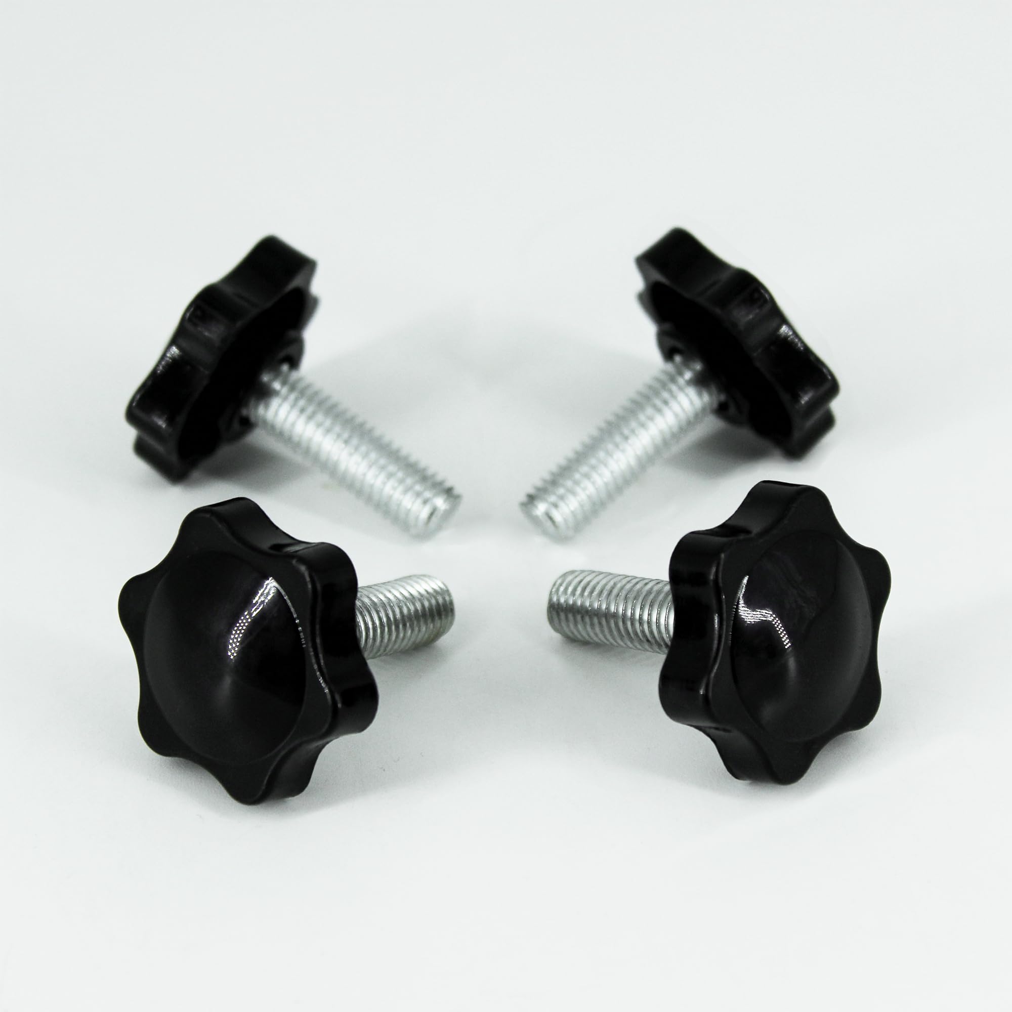 YZZHAJ Metric M8 Knurled Clamping Knobs, Star Hand Knob Tightening 