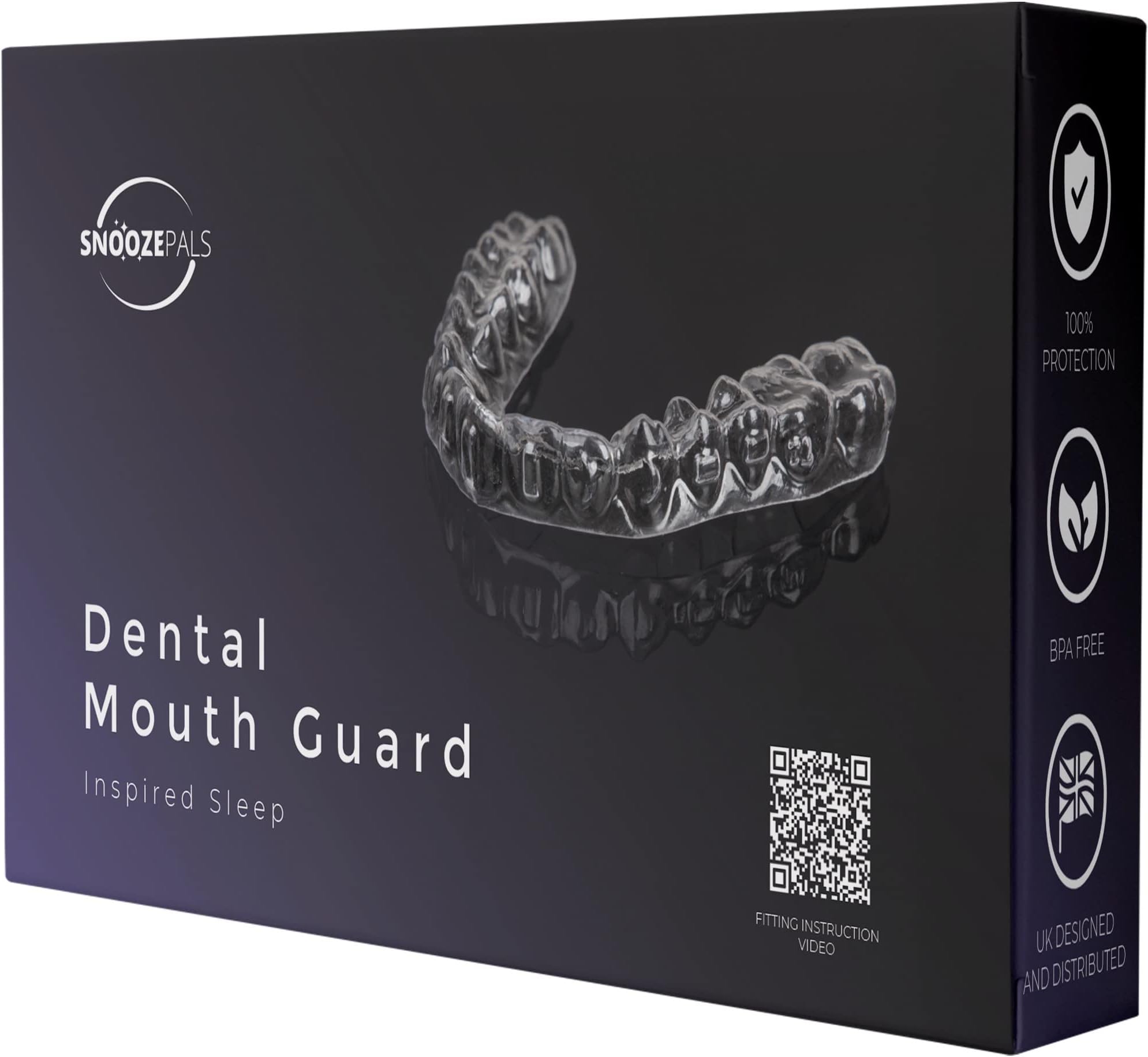 Professional Mouth Guard for Teeth Grinding. 4 Pack UK Designed Gum Shield/Bruxism Mouth Guard for Sleeping. The Best Grinding Teeth Night Guard/Gum Shield for Grinding Teeth Available.
