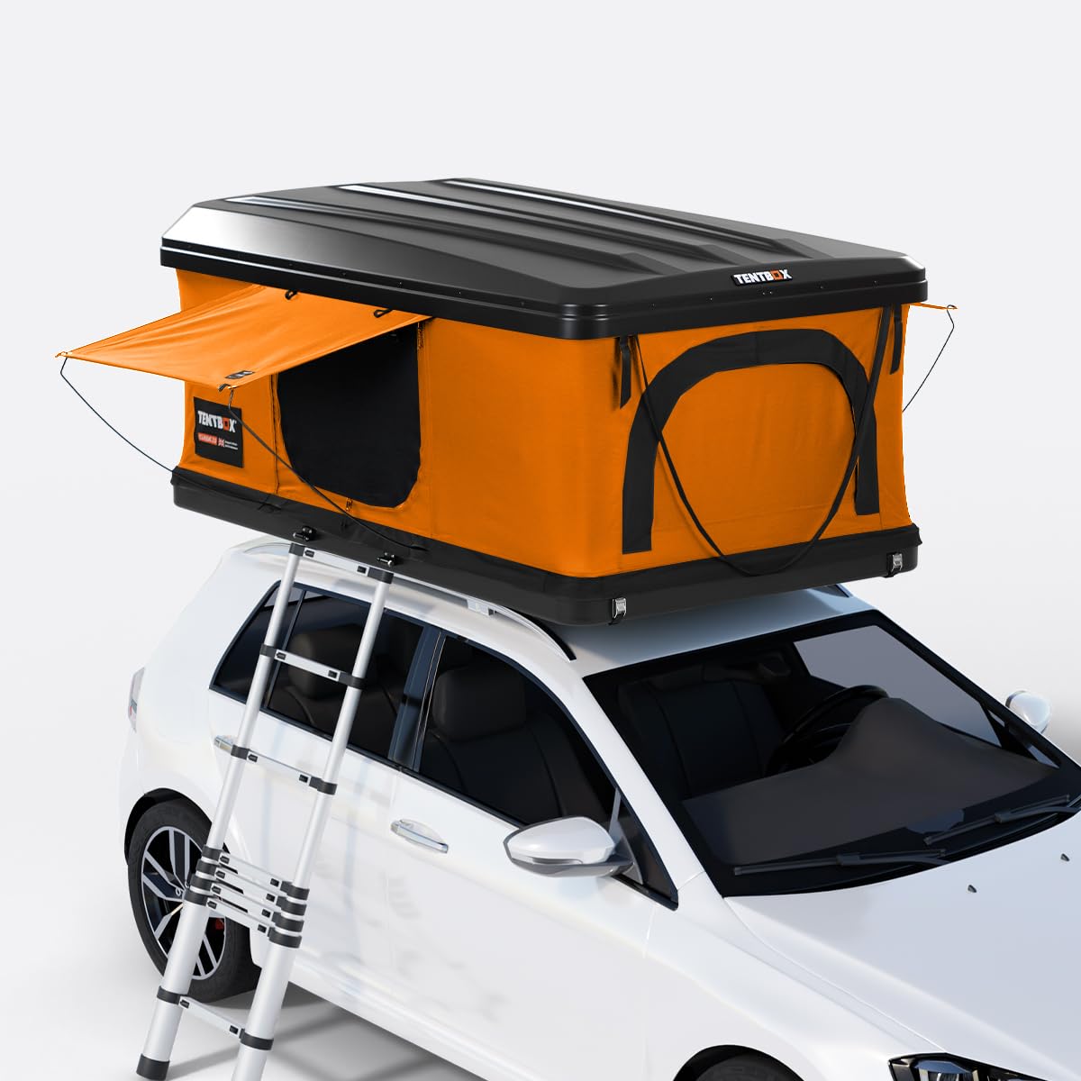 TentBox - Car Roof Top Tent Classic - TentBox Car Roof Tent, Sleeps 2 People - Four Season Car Camping - Tent Box Roof Tent FITS Most Cars - Gas Assisted Opening, 60 Seconds Set-Up