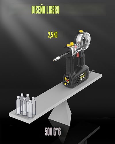 Miniatura 4 de Máquina de soldadura MIG 135A 110V, 3 en 1 Soldador de núcleo de flujo sin gaselevación TIGMáquina de soldadura con pantalla digital dual, equipo de