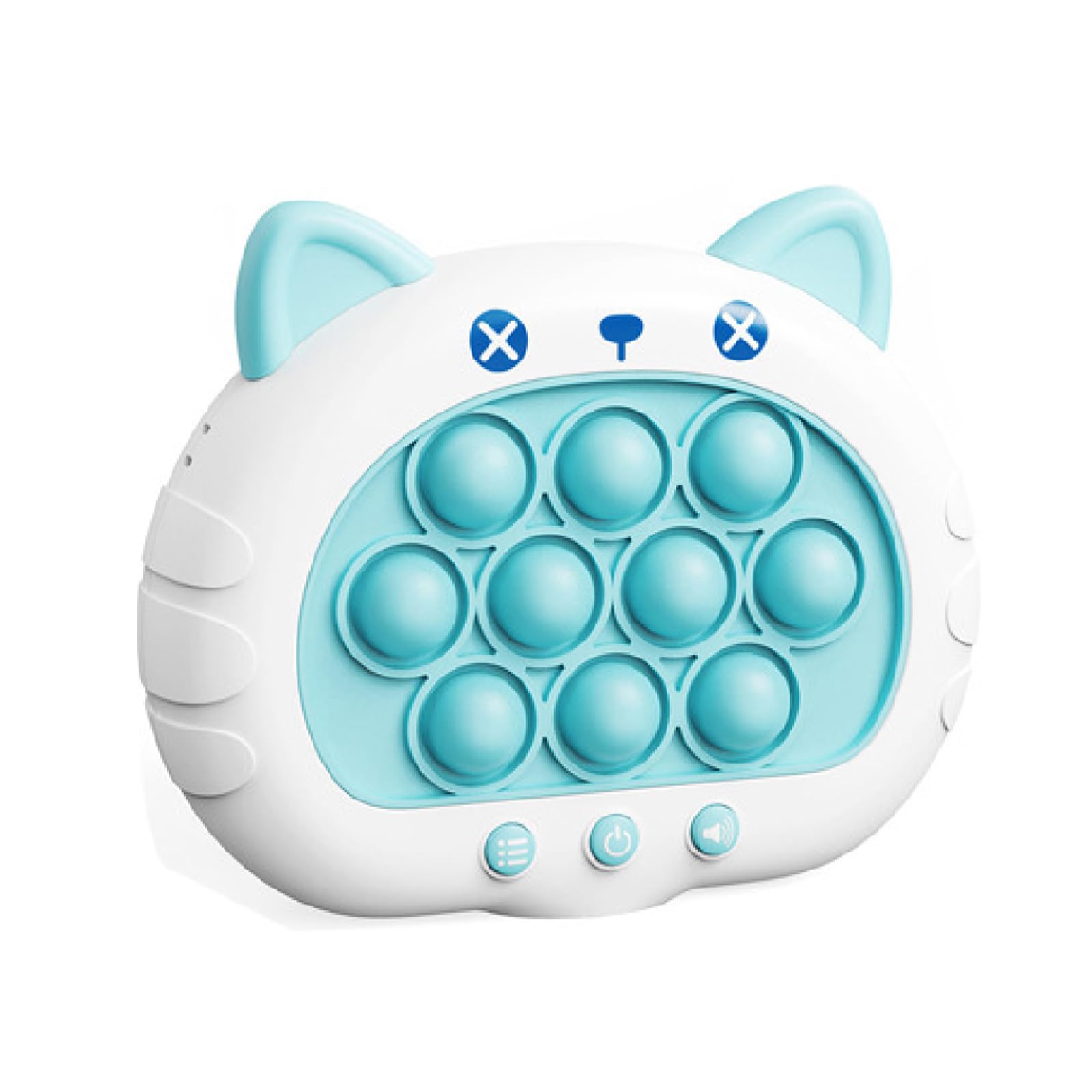 Creative Stress Relief Toys, Decompression Breakthrough Puzzle Pop Button Gopher Game Machine, Novelty Fidget Toys Party Favor Gifts for Kids Adults, Toy for 3+ Year Old (Blue Cat)