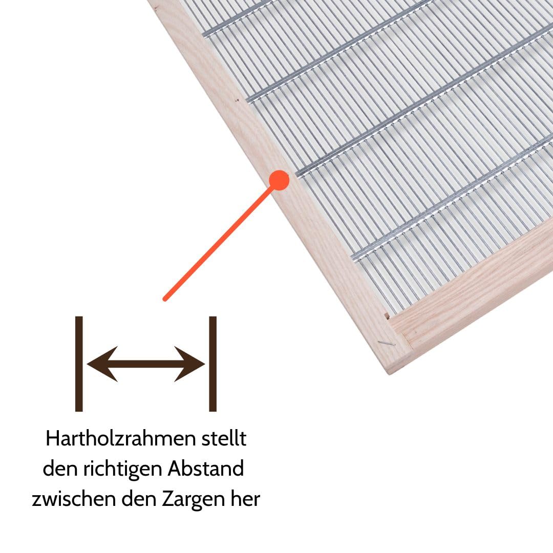 Absperrgitter Zander im Hartholzrahmen (520 x 420 mm)