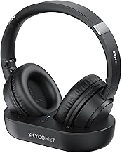 Wireless Headphones for TV, TV Headphones Wireless for Seniors with Transmitter Charging Base, Perfect Audio Sync, Ideal Gift for The Mom, Seniors, Parents