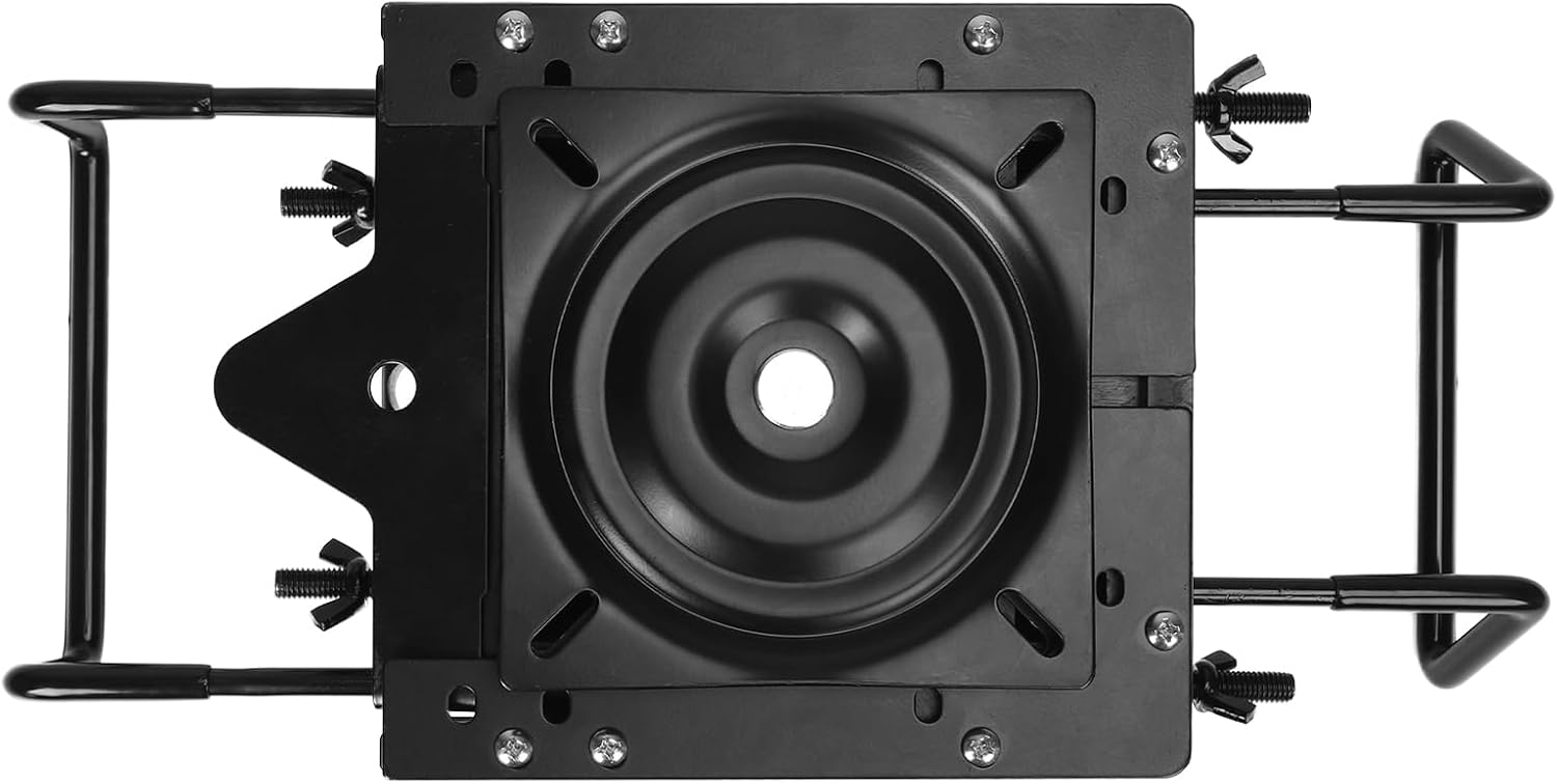 Boat Seat Mount Clamp On Base with Swivel Quick Release Adjustable 7.5-18Inch Heavy Duty for Jon Boats, No Tools Needed