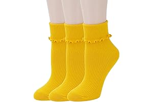 Yellow Ruffle Ankle Socks: A Dash of Sunshine for Your Feet