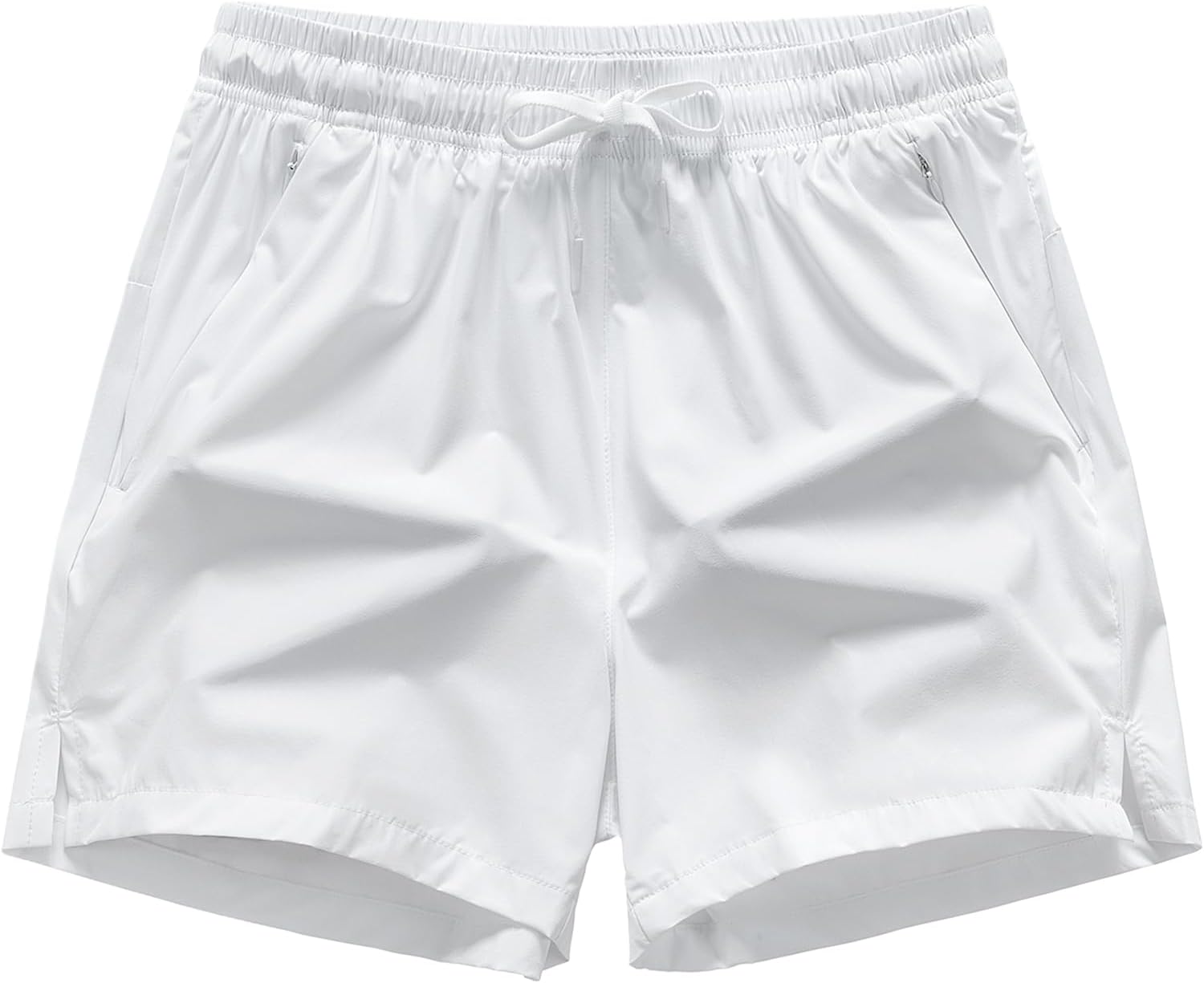 3 Set Men's Workout Athletic Shorts Lightweight Moisture Wicking 3" Running Shorts with Zipper Pockets Gym Beach - Image 5