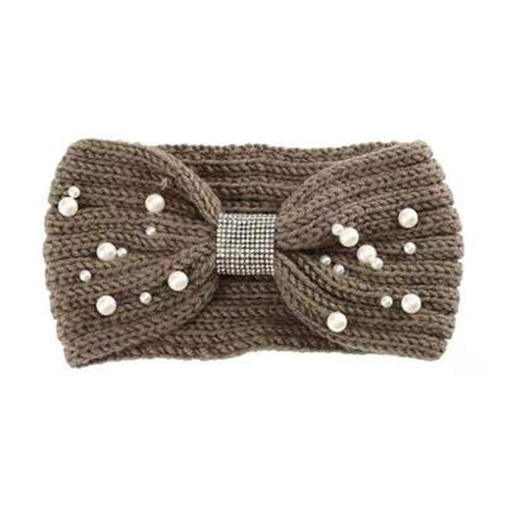 Bylater Cable Knitted Hairband Crochet Turban Headband for Women Girls Warm Bulky Ear Warmer Crocheted Headwrap